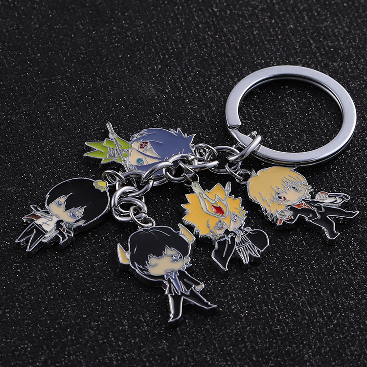Key Chain Anime Metal Pin Badges Round Emblem Badge