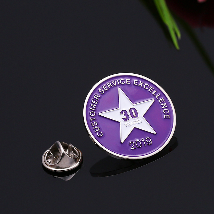 Emblem Logo Silver Security Badges Paint Volunteer Badge Gift