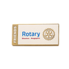 Fancy Name Uniform Professional Gold Button Custom Brass Badge